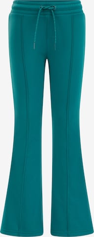 évasé Leggings WE Fashion en vert : devant