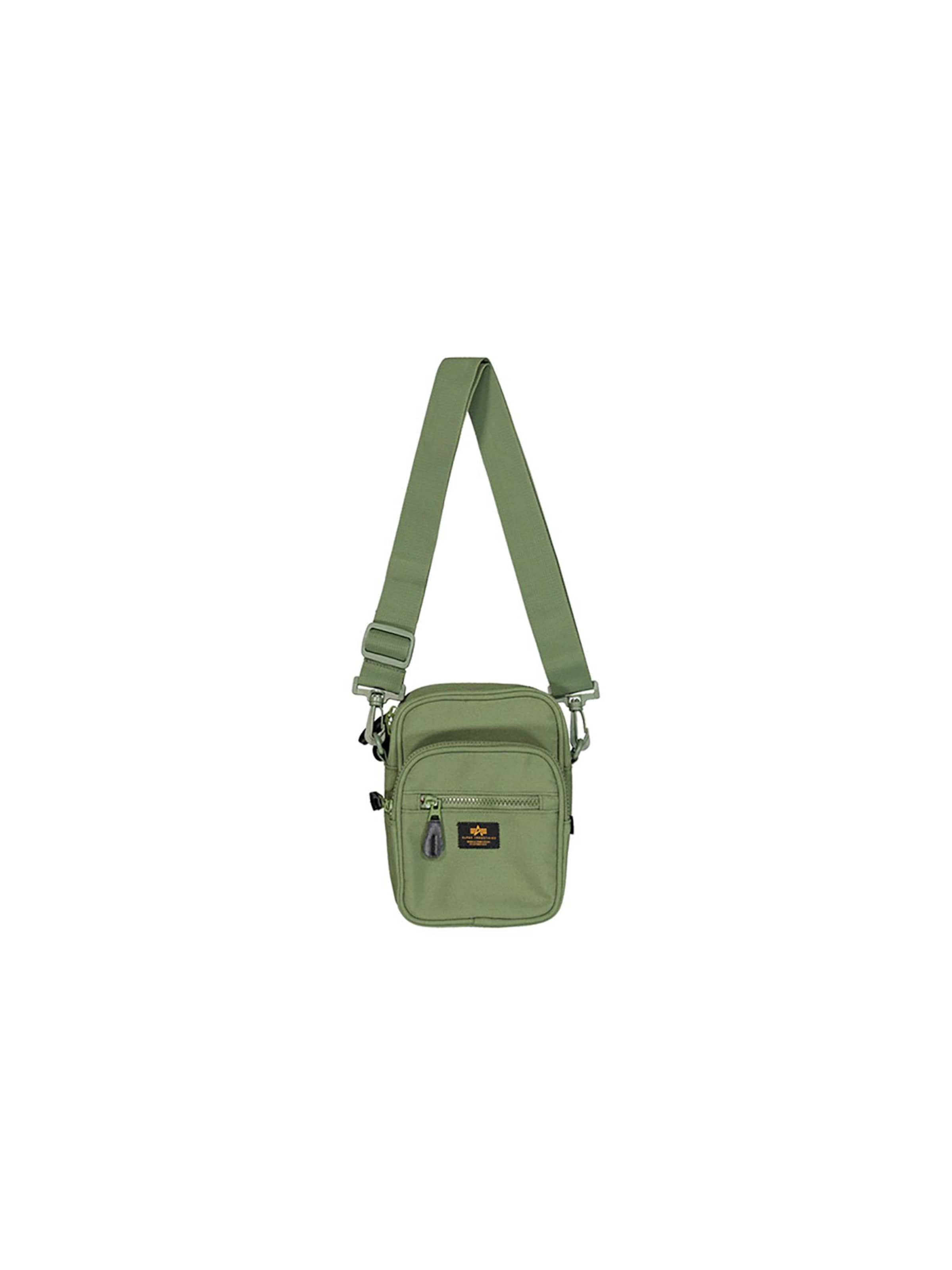 ALPHA INDUSTRIES Crossbody Bag in Green: front