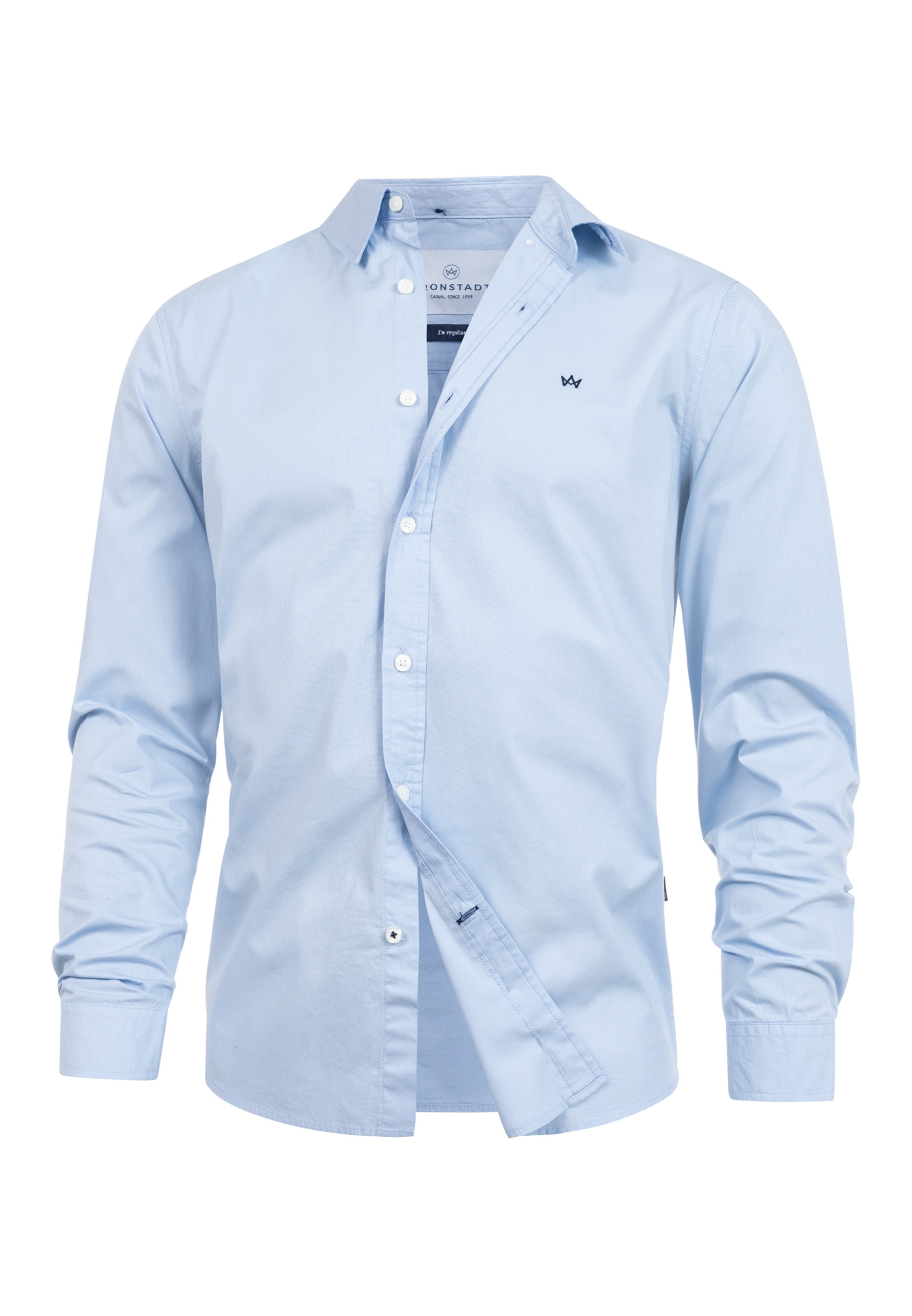 Kronstadt Button Up Shirt 'Brad' in Blue: front