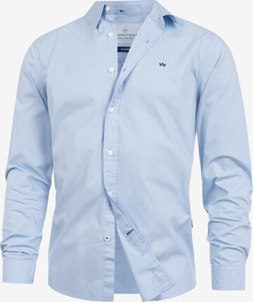 Kronstadt Button Up Shirt 'Brad' in Blue: front