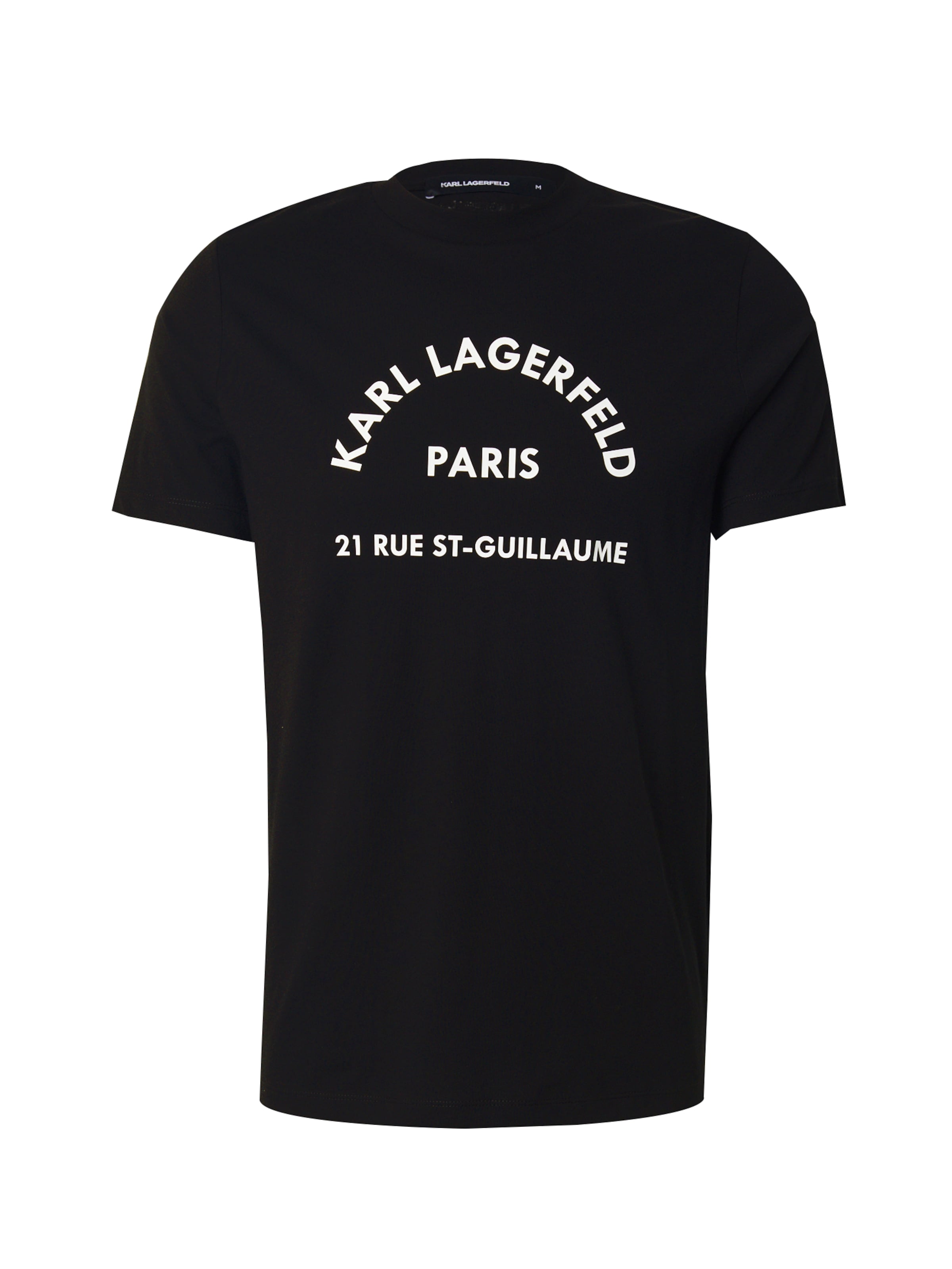 T-Shirt Karl Lagerfeld en noir : devant