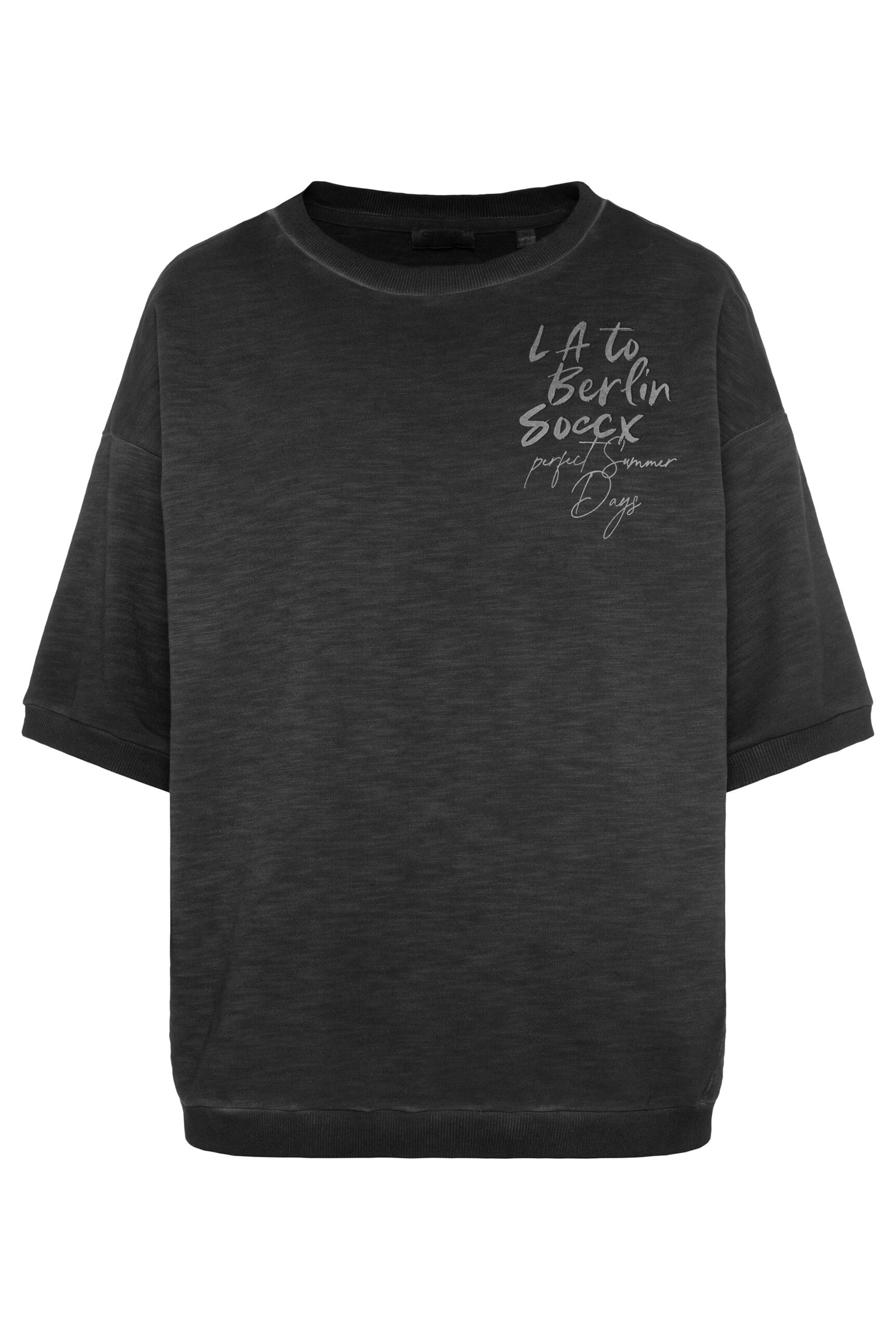 Soccx Sweatshirt in Black: front