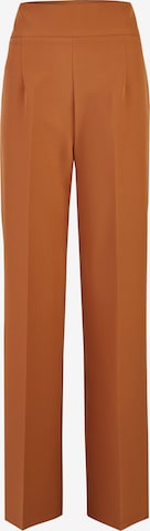 Nicowa Loose fit Pleated Pants in Brown