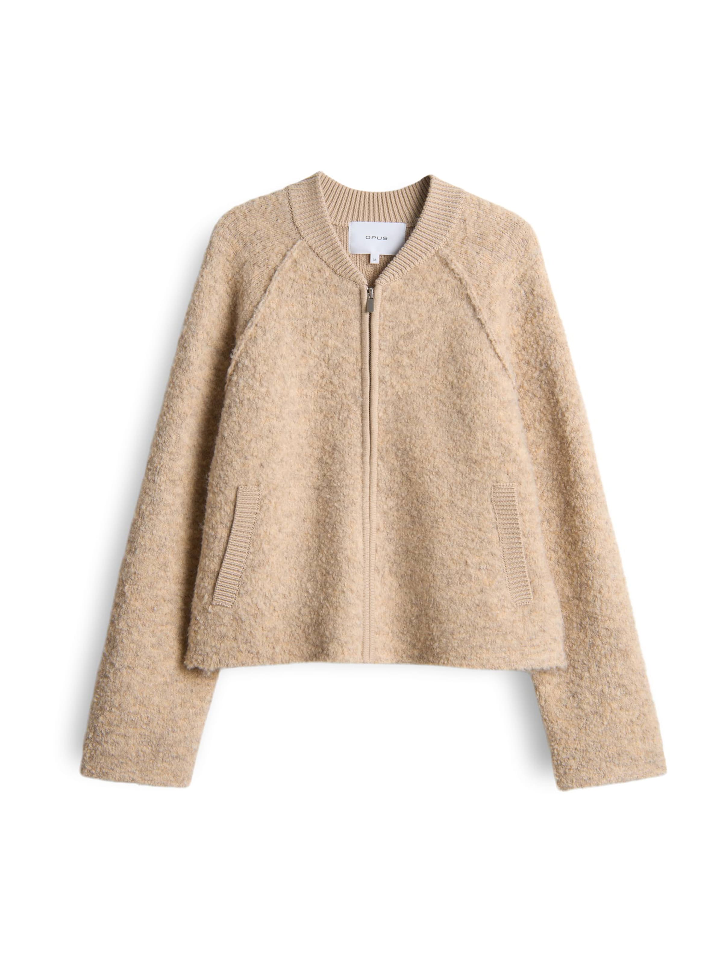 OPUS Strickjacke 'Delny' in Beige: Vorderseite