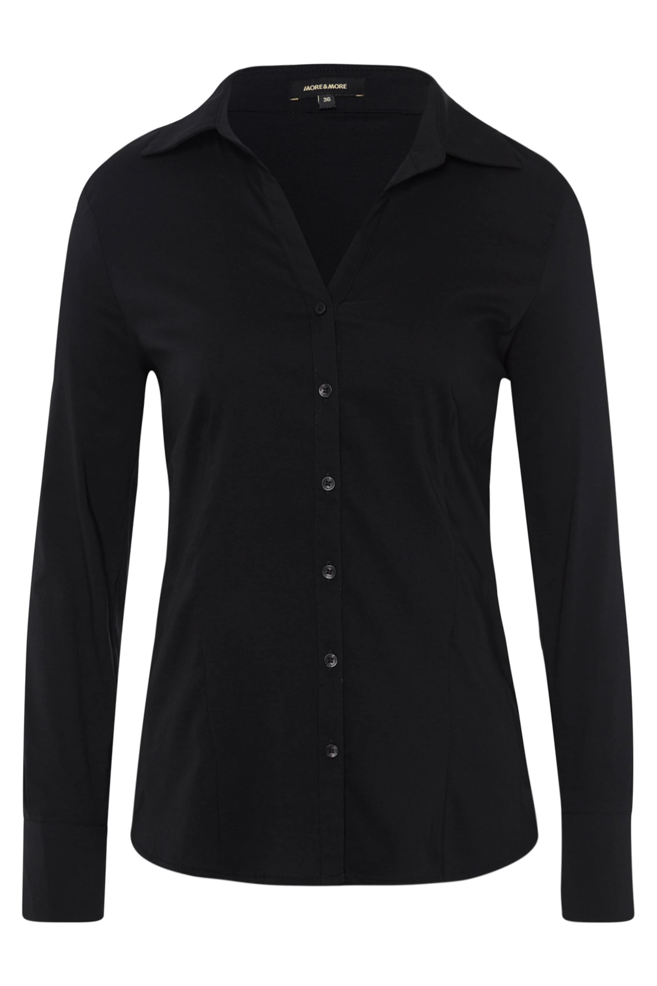 MORE & MORE Bluse 'Billa' in Schwarz: Vorderseite