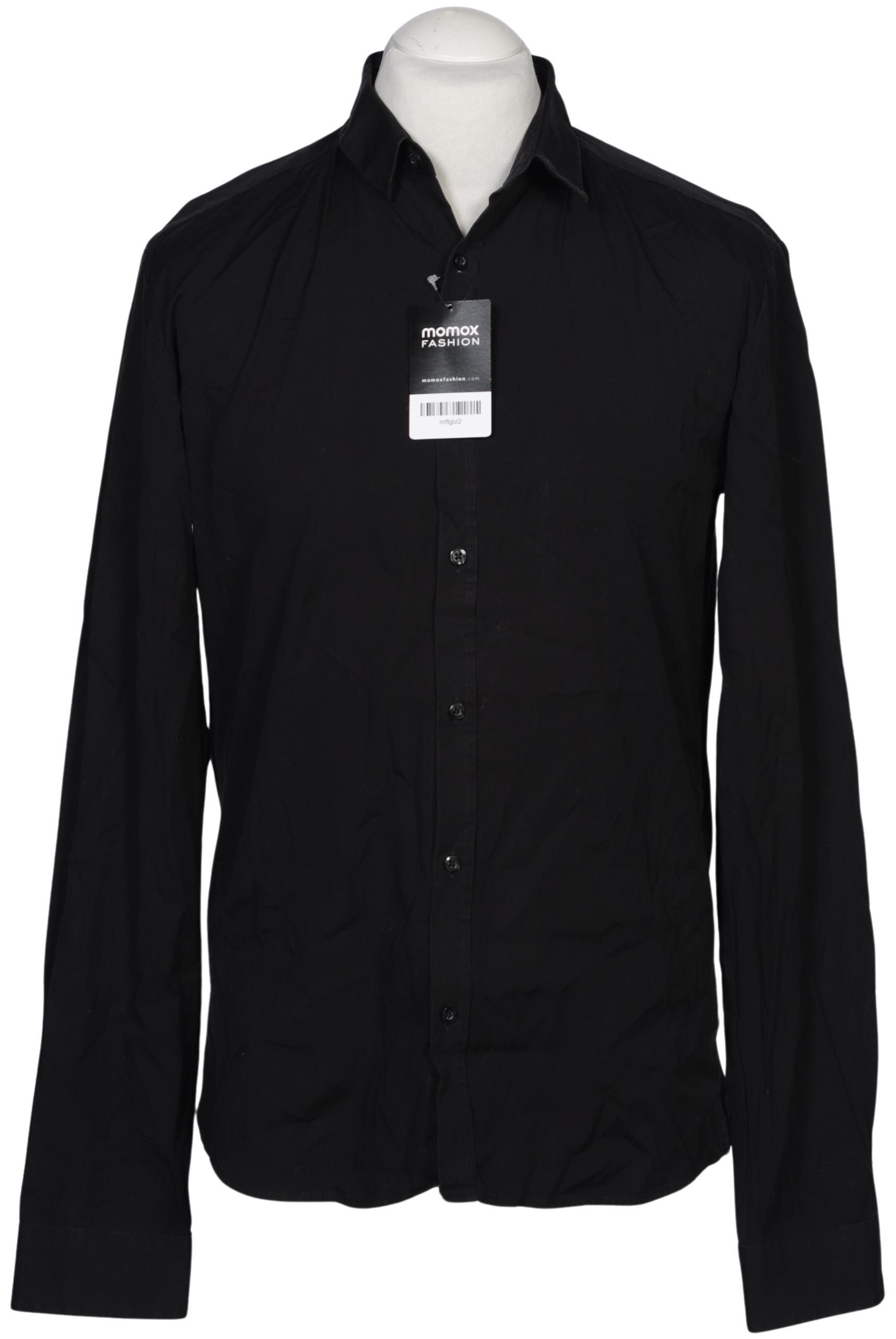 HUGO Hemd L in Schwarz: Vorderseite