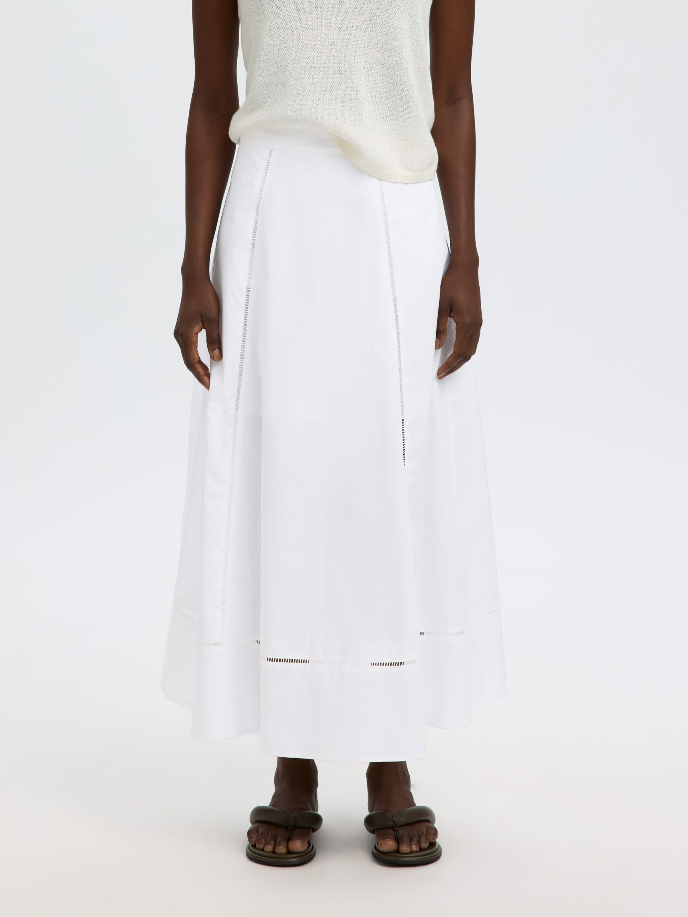 Gonna di SELECTED in bianco: frontale
