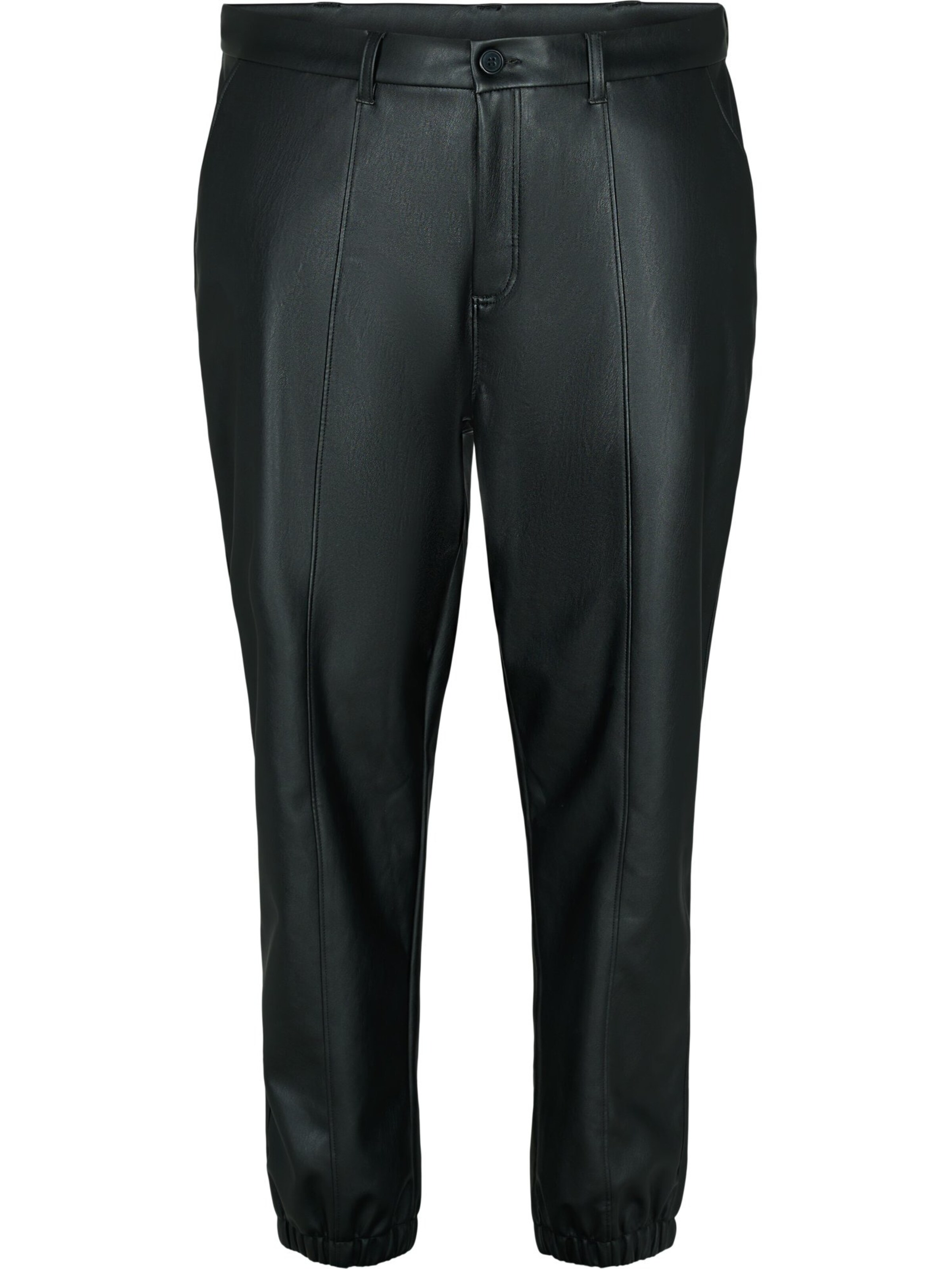 Zizzi Regular Hose 'JKIMRA' in Schwarz: Vorderseite