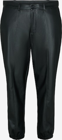 Zizzi - regular Pantalón 'JKIMRA' en negro: frente