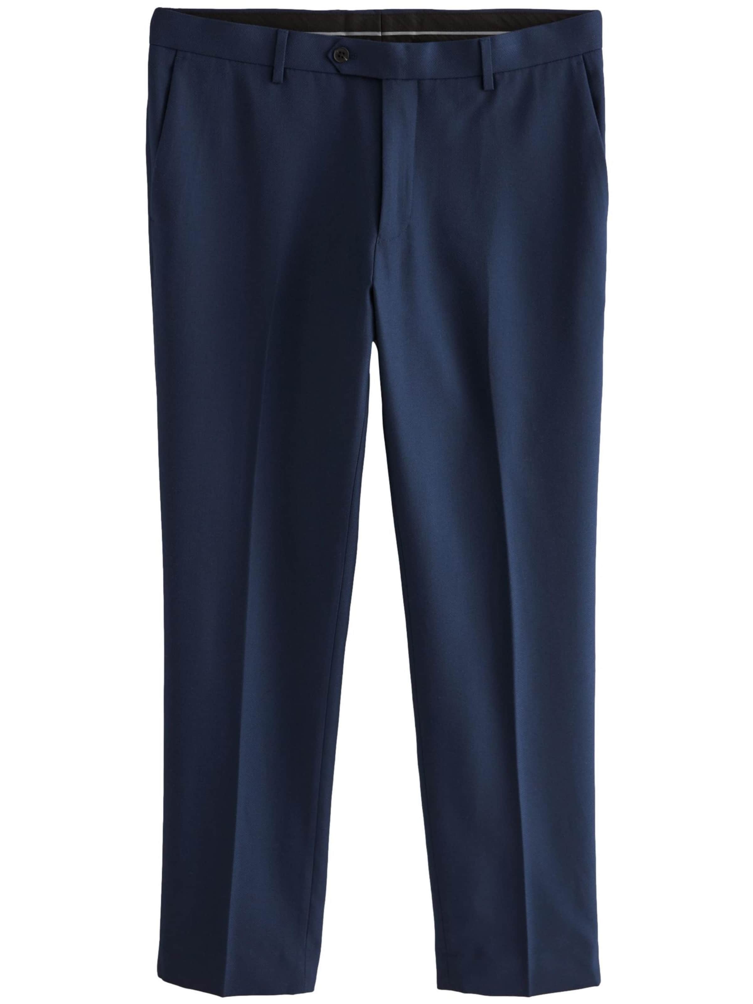 Next Slimfit Παντελόνι με τσάκιση σε μπλε: μπροστά