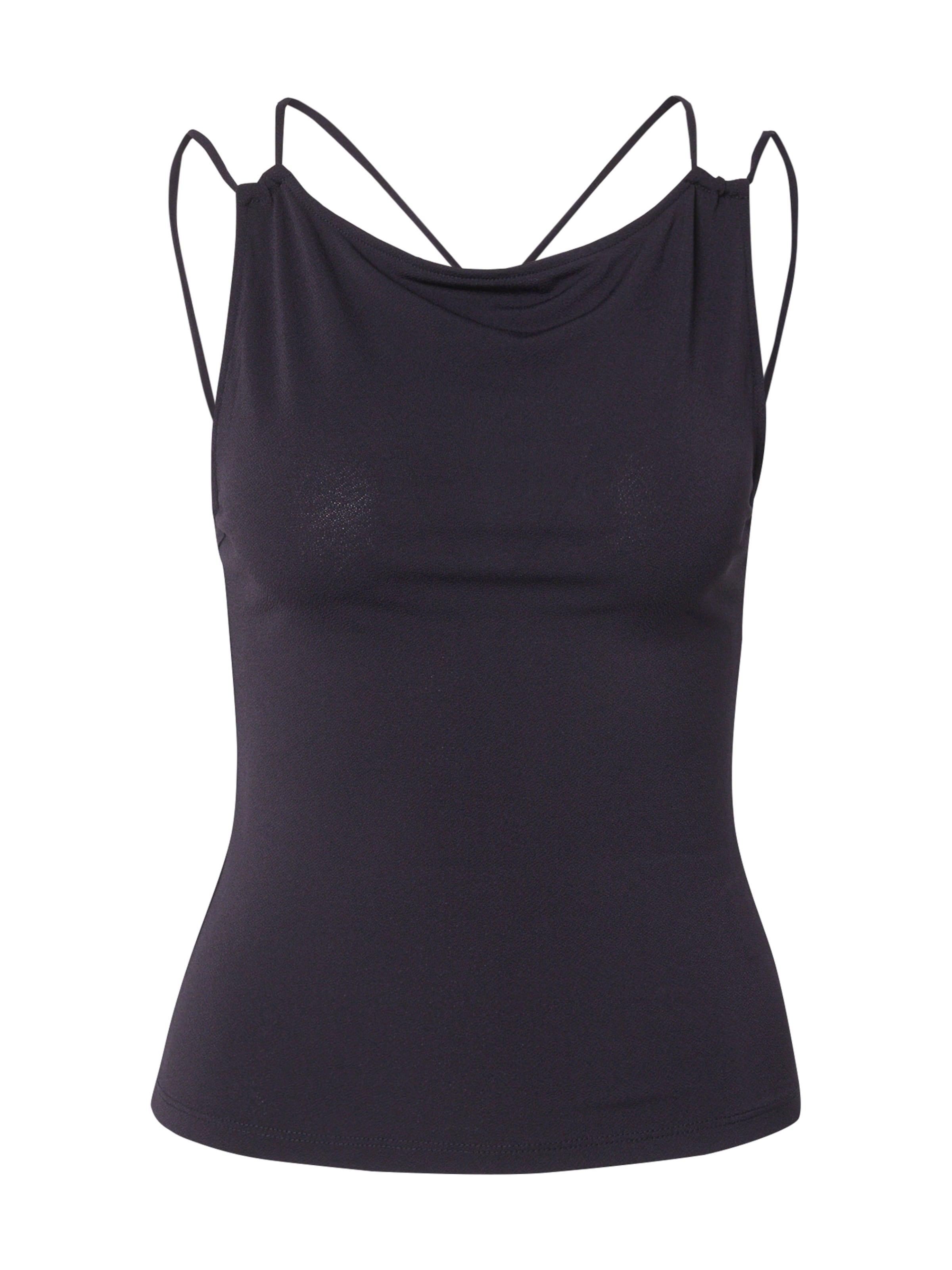 WEEKDAY - Top 'Rylie' en negro: frente