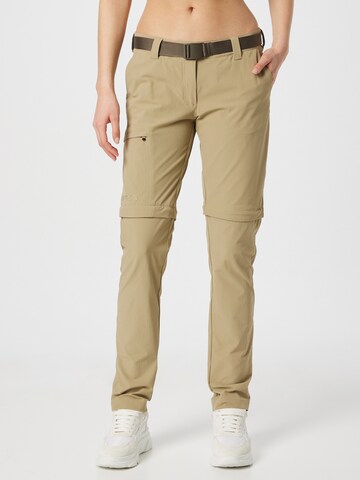 Maier Sports Regular Outdoor Pants 'Inara' in Brown: front