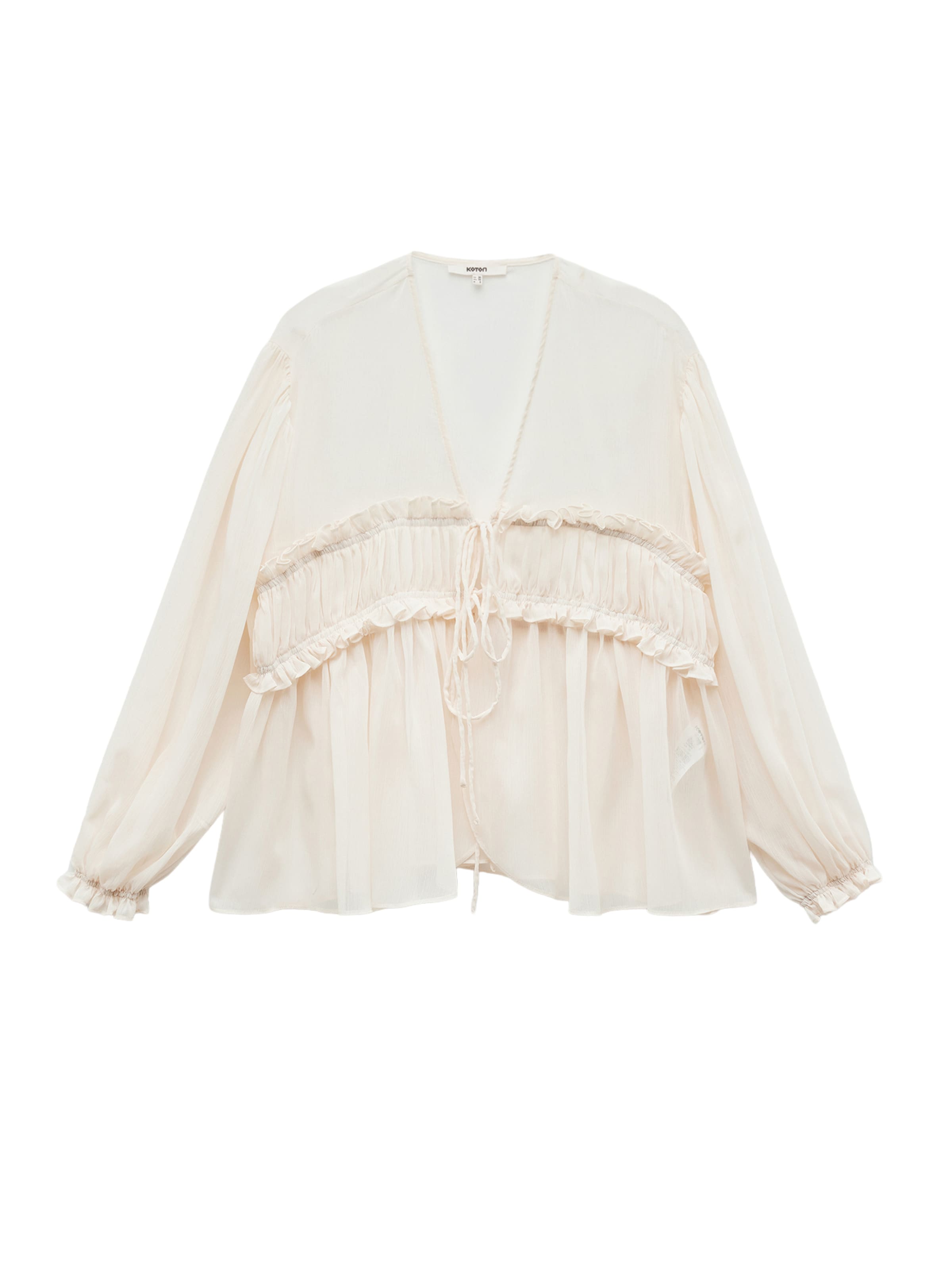 Koton Blouse in Beige: voorkant