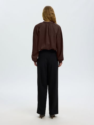 SELECTED - Blusa 'SLWDONNA' en marrón