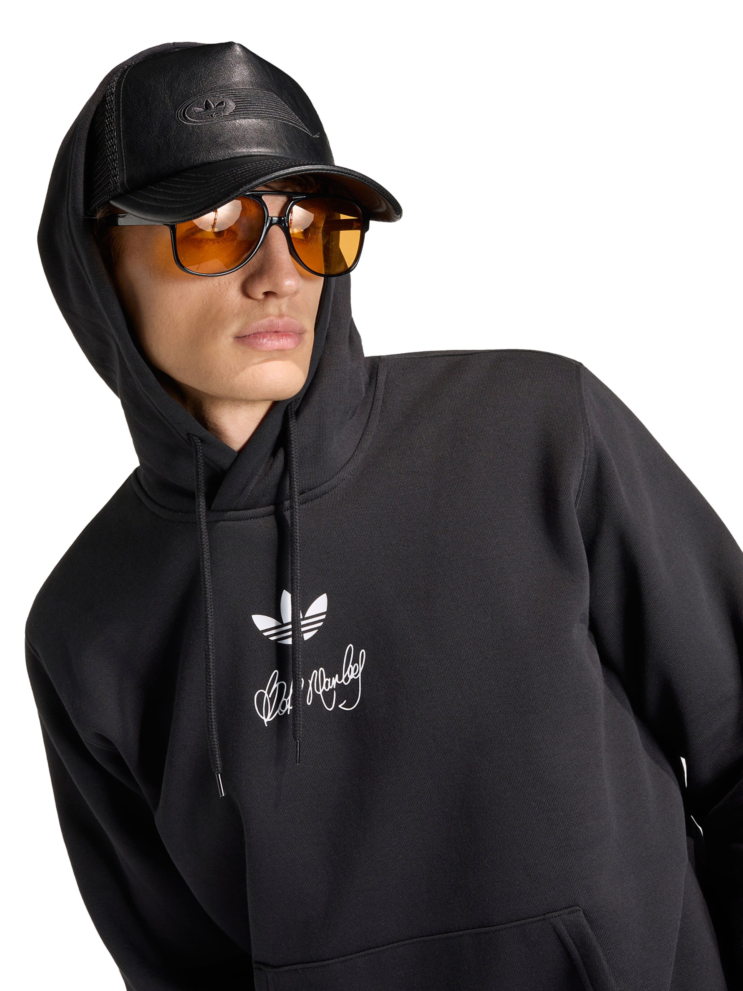 Felpa 'Bob Marley' di ADIDAS ORIGINALS in nero