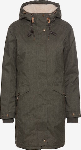 POLARINO Winter Parka in Green: front