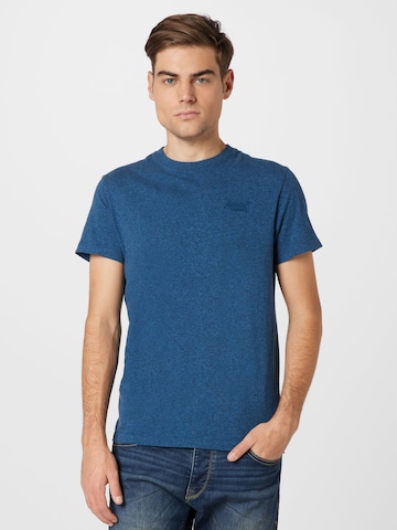 Superdry Skjorte 'VINTAGE LOGO' i blå: forside