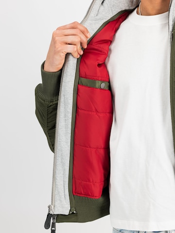 ALPHA INDUSTRIES Between-Season Jacket 'MA-1 D-Tec' in Green