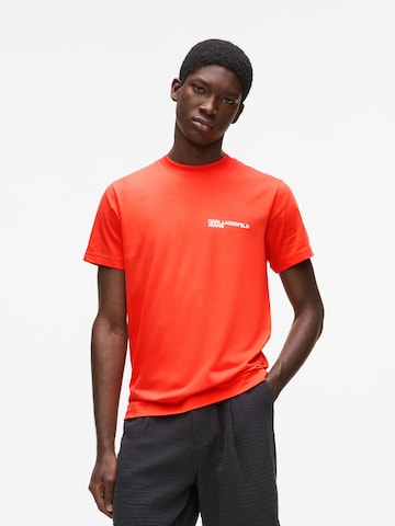 KARL LAGERFELD JEANS Koszulka w kolorze czerwony: przód