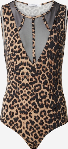 ABOUT YOU Shirt bodysuit 'Phyllis' in Beige: front