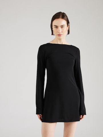 Rochie 'Clair' de la WEEKDAY pe negru: față