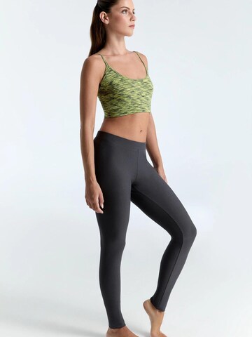 Leela COTTON Skinny Leggings 'Damen Warm Leggings' in Grey