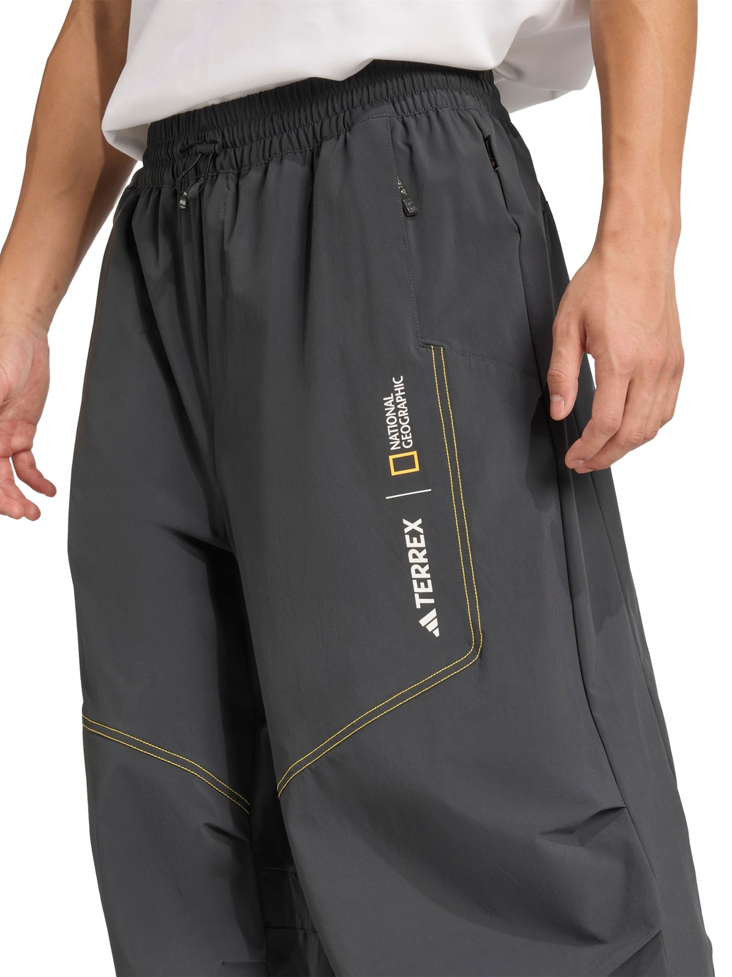 ADIDAS TERREX Avar lõige Vabaajapüksid 'National Geographic', värv hall