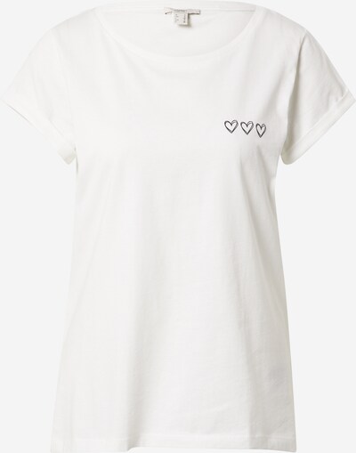 ESPRIT Skjorte i sort / offwhite, Produktvisning