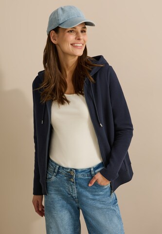 CECIL Sweatjacke in Blau: Vorderseite