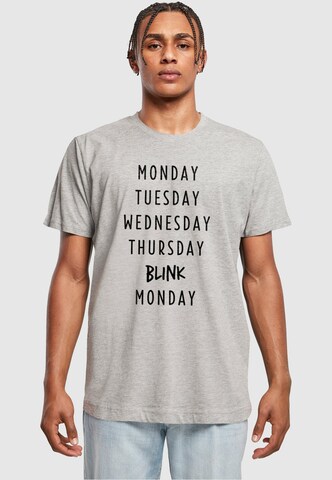 T-Shirt 'Blink' Mister Tee en gris : devant