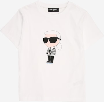 Karl Lagerfeld Тениска в бяло: отпред