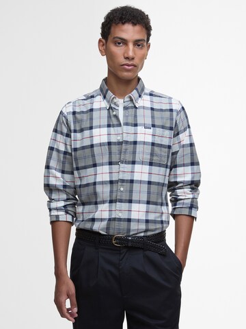 Barbour Regular fit Button Up Shirt 'Lewis' in Green: front
