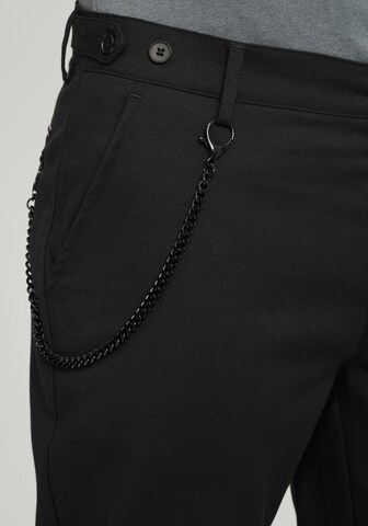 BLEND Regular Chino Pants 'Pinus' in Black