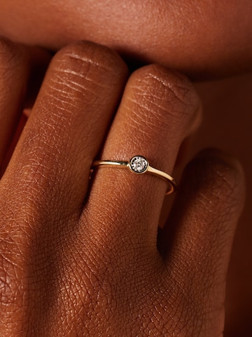 Lucardi Ring 'Süße kleine Prinzessin' in Goud: voorkant