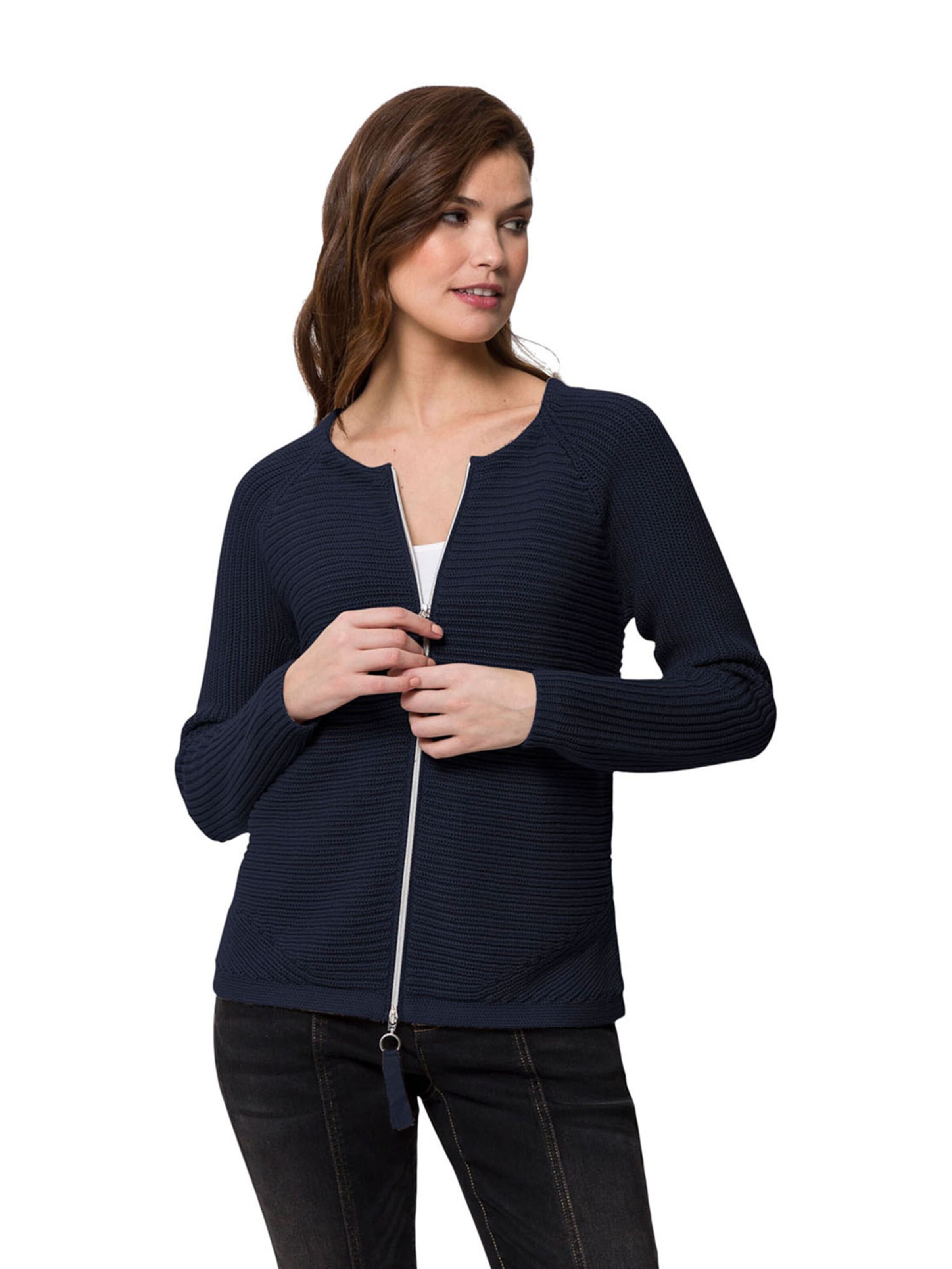 heine Pletena jopa | modra barva: sprednja stran