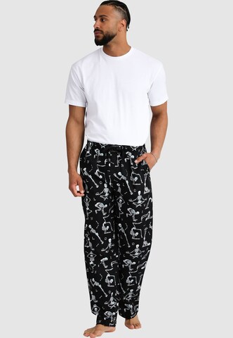 Lousy Livin Pyjamahose in Schwarz: Vorderseite