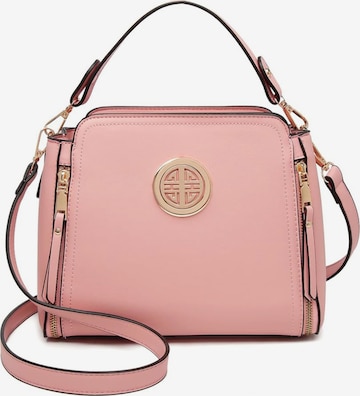 Miss Lulu Shoulder Bag in Pink: front