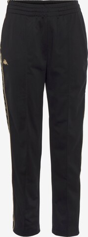 KAPPA Regular Workout Pants in Black: front