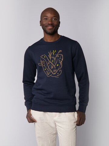 Watapparel Sweatshirt 'Self Love' in Blauw: voorkant