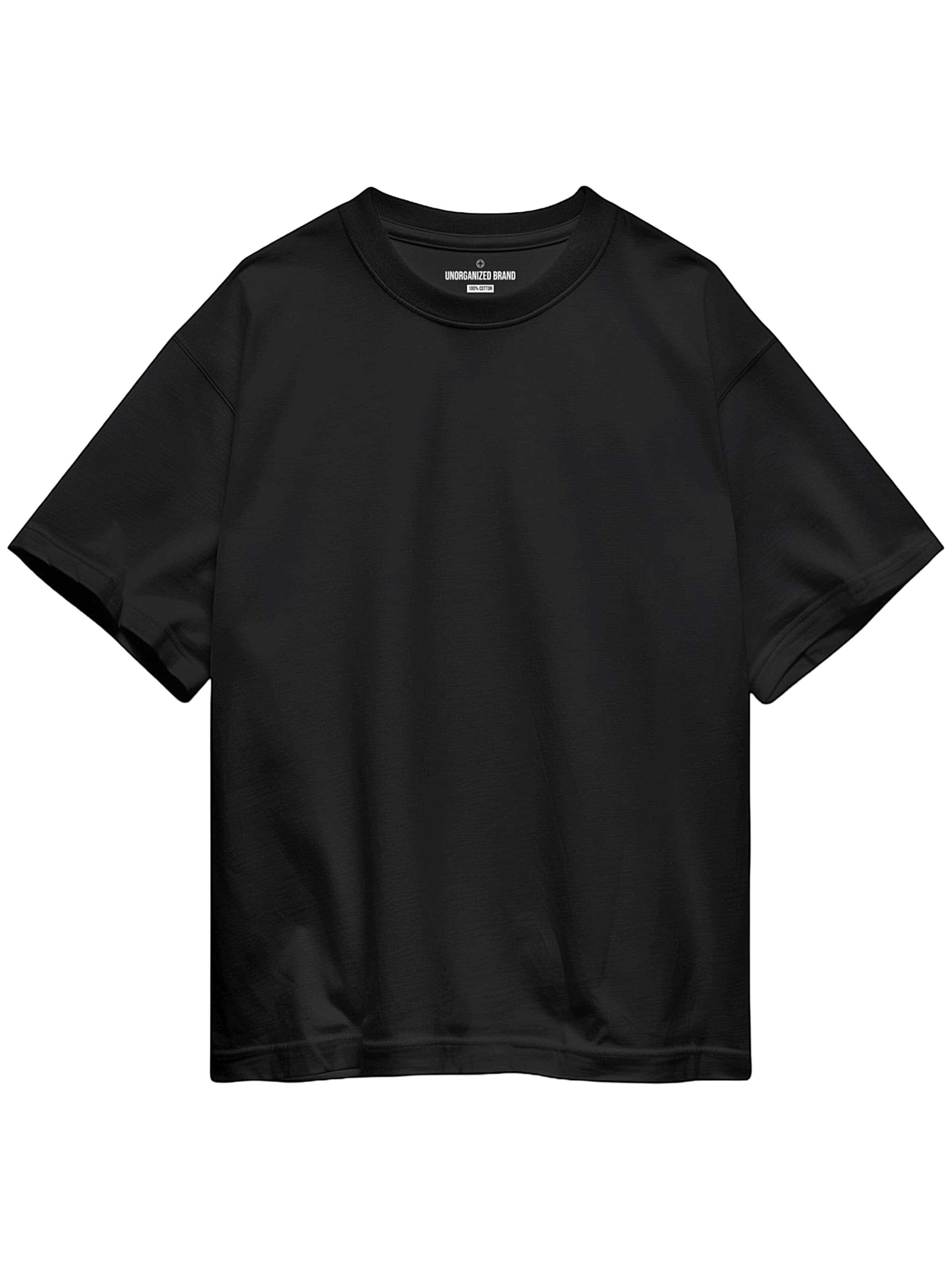 UNORGANIZED BRAND T-shirt 'SCHWERES COMFORT T15' i svart: framsida