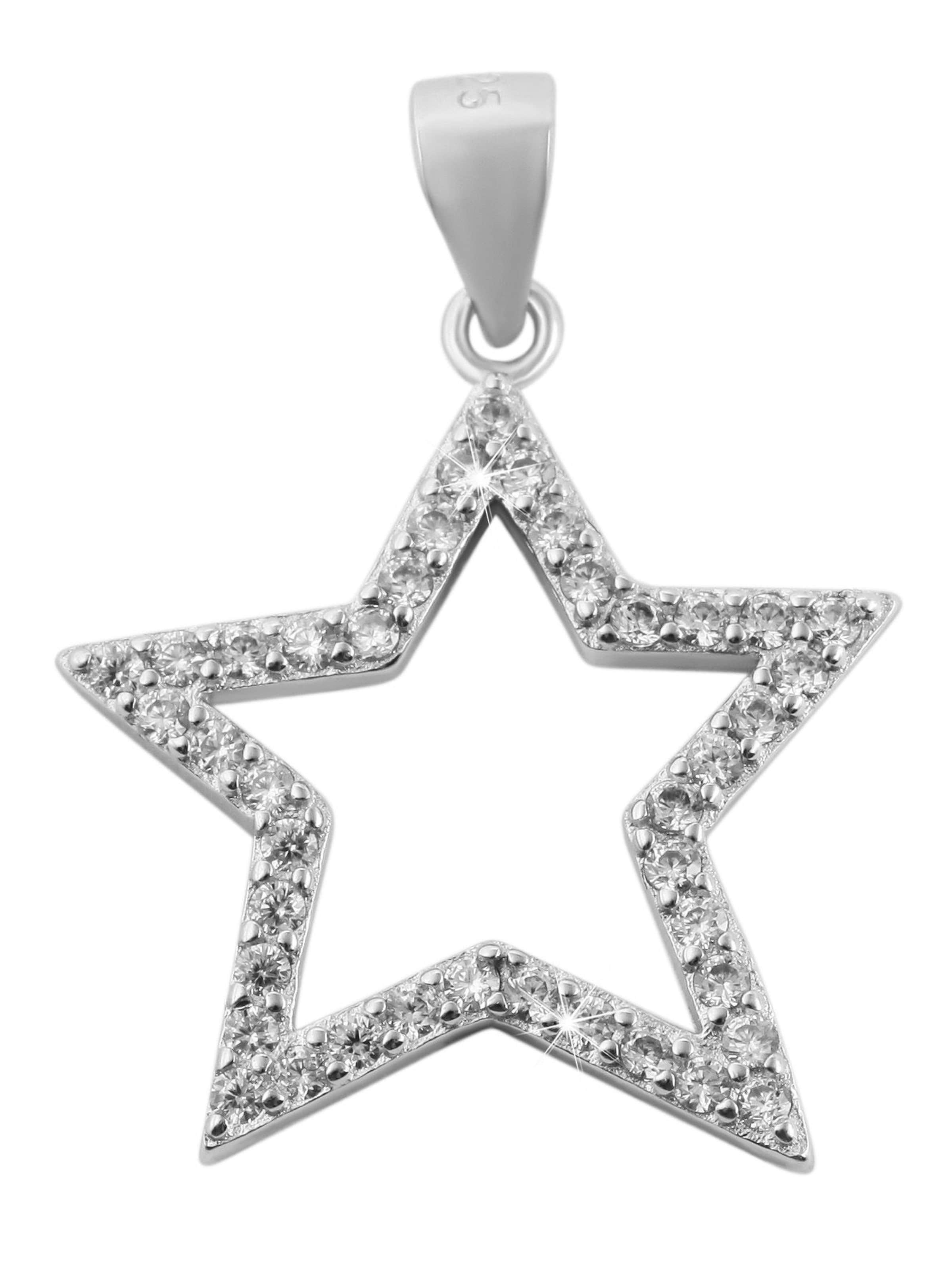 Akzent Anhänger 'Nagem, 925 Sterlingsilber, langlebig'‌‌‌‌‌‌‌ in Silber: Vorderseite