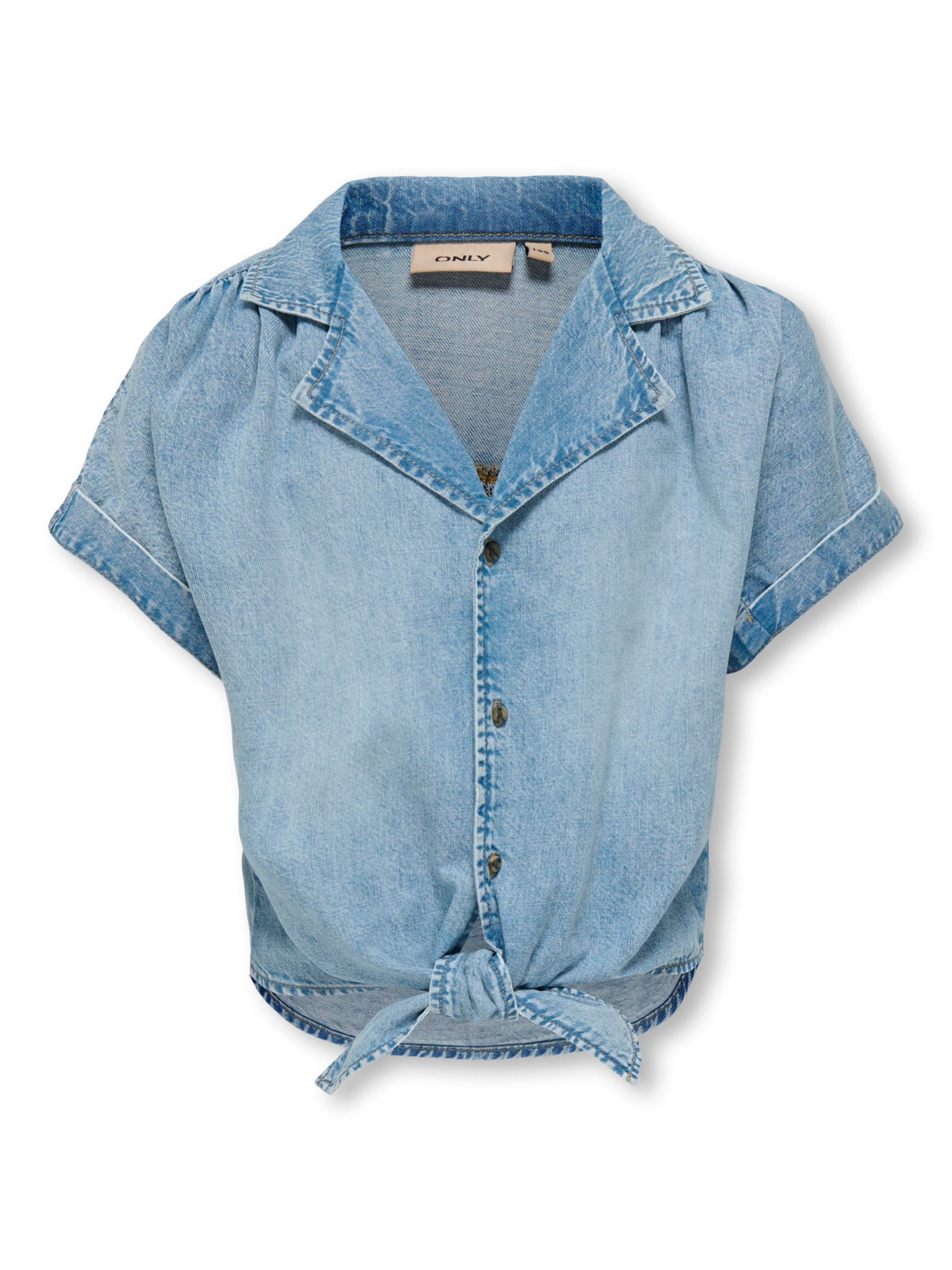 Coupe regular Chemise 'KOGPaula' ONLY GIRLS en bleu : devant