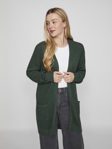 VILA Gebreid vest in Groen: voorkant