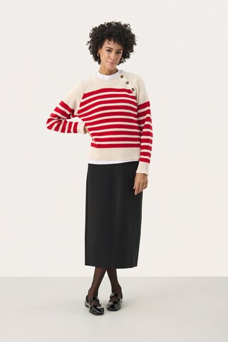 Part Two Pullover 'Rockets' i rød