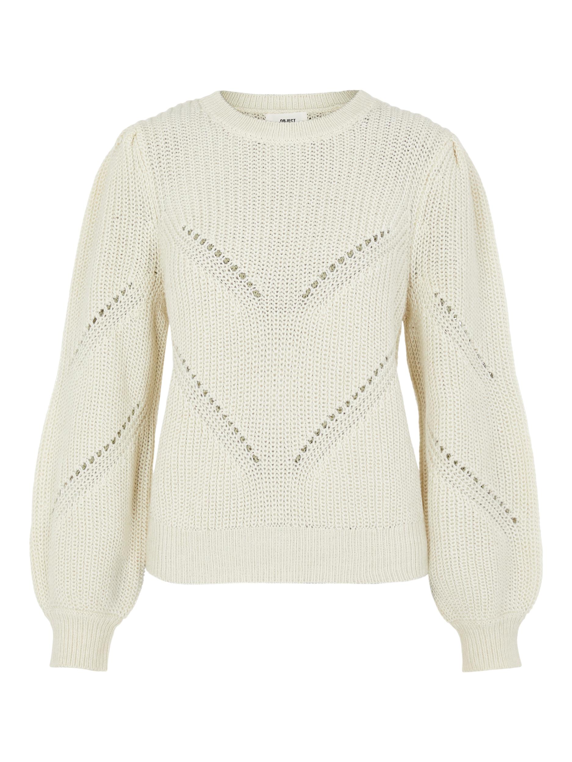 Odzież wMduJ OBJECT Sweter Lana w kolorze Pełnobiałym 