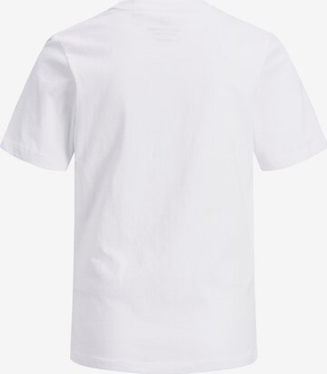 T-Shirt 'Ecorp' Jack & Jones Junior en blanc