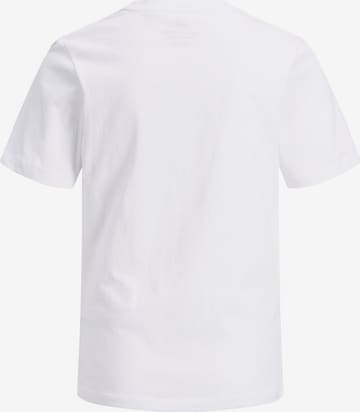 T-Shirt 'Ecorp' Jack & Jones Junior en blanc