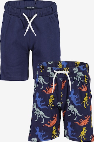 mėlyna BLUE SEVEN Standartinis Kelnės: priekis