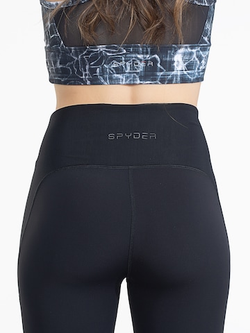 Skinny Pantaloni sport de la Spyder pe negru