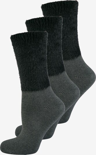 ELBEO Damensocken ' 3-Pack Cozy Winter ' in grau / schwarz, Produktansicht